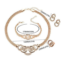 Laden Sie das Bild in den Galerie-Viewer, Luxuriöses Funkelndes Schmuckset