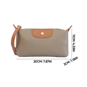 Handliche Leder-Clutch, große Geldbörse mit Reißverschluss am Handgelenk
