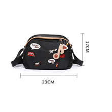 Laden Sie das Bild in den Galerie-Viewer, Damen lässige leichte bedruckte Umhängetasche aus Oxford-Stoff