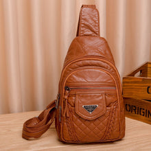 Laden Sie das Bild in den Galerie-Viewer, Einfache Umhängetasche aus weichem Leder