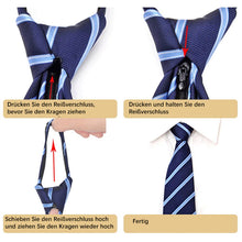 Laden Sie das Bild in den Galerie-Viewer, Einfache und bequeme Krawatte mit Reißverschluss