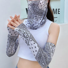 Laden Sie das Bild in den Galerie-Viewer, Ärmel und Schleier aus Eisseide für sommerlichen Sonnenschutz