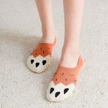 Laden Sie das Bild in den Galerie-Viewer, Damen Sommer Cartoon atmungsaktive Katzenpfotensocken