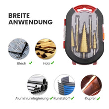 Laden Sie das Bild in den Galerie-Viewer, Stufenbohrer Nutsäge Bohrer Set(6 Stück)