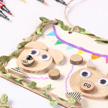Laden Sie das Bild in den Galerie-Viewer, Kinder handgemachtes Tierpuzzle aus Holz