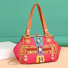 Laden Sie das Bild in den Galerie-Viewer, Damen Stilvolle Handtasche mit Schmucksteinen