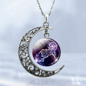 Sternzeichen Mond Halskette