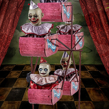 Laden Sie das Bild in den Galerie-Viewer, Gruseliger Halloween Clown Riesenrad Dekoration