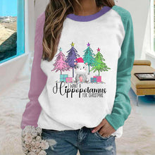 Laden Sie das Bild in den Galerie-Viewer, Farbe-Block Weihnachtsbaum T-Shirt
