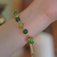 Laden Sie das Bild in den Galerie-Viewer, Glücksarmband Mit Vierblättrigem Kleeblatt
