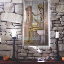 Laden Sie das Bild in den Galerie-Viewer, Halloween gruseliger Glastür Aufkleber