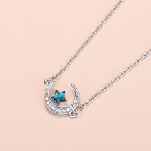 Laden Sie das Bild in den Galerie-Viewer, Stern- und Mondhalskette für Damen