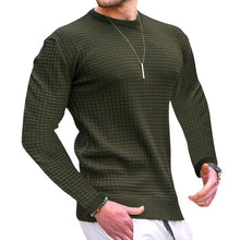 Laden Sie das Bild in den Galerie-Viewer, Schmales T-Shirt aus Baumwolle mit Waffelmuster