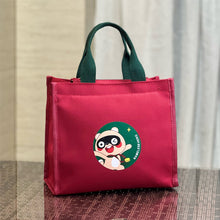 Laden Sie das Bild in den Galerie-Viewer, Niedliche Bären Lunchtasche aus Segeltuch