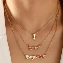 Laden Sie das Bild in den Galerie-Viewer, Sternzeichen Drei-Schicht-Halskette