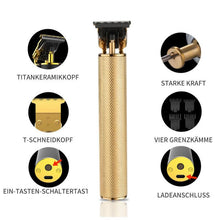 Laden Sie das Bild in den Galerie-Viewer, Vintage Ölkopf Farbverlauf Gravur elektrischen Haarschneider