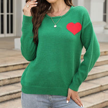 Laden Sie das Bild in den Galerie-Viewer, Damen Pullover mit Liebesmuster