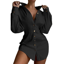 Laden Sie das Bild in den Galerie-Viewer, Modische Bluse mit Knopfleiste für Damen