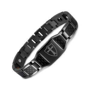 Kohlefaser-Magnet-Titan-Stahl-Armband