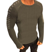 Laden Sie das Bild in den Galerie-Viewer, Langärmliger Strickpullover mit Rundhalsausschnitt