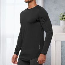 Laden Sie das Bild in den Galerie-Viewer, Langärmliges Sport-T-Shirt für Herren