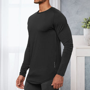 Langärmliges Sport-T-Shirt für Herren