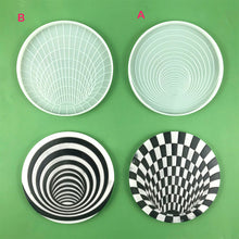 Laden Sie das Bild in den Galerie-Viewer, Visuelle Falle Untersetzer mit 3D-Spiralmuster