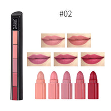 Laden Sie das Bild in den Galerie-Viewer, Matter 5-Farben-Lippenstift