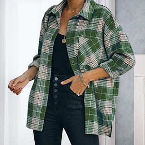 Tweed Karierte Jacke