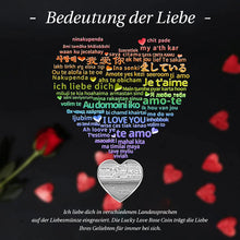 Laden Sie das Bild in den Galerie-Viewer, Rose Gedenkmünze in Herzform