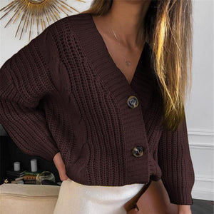 Süße Strickjacke mit Knöpfen
