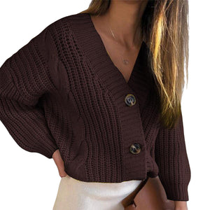 Süße Strickjacke mit Knöpfen