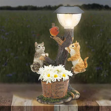 Laden Sie das Bild in den Galerie-Viewer, Katze und Hund LED-Lichtstatue