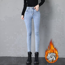 Laden Sie das Bild in den Galerie-Viewer, Thermo-Jeans mit Fleecefutter für Damen