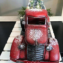 Laden Sie das Bild in den Galerie-Viewer, Roter Bauernhof-LKW Weihnachten Dekorationen