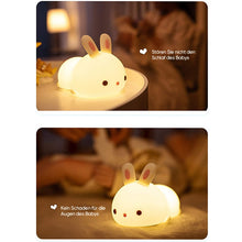 Laden Sie das Bild in den Galerie-Viewer, Kaninchenförmiges Nachtlicht aus Silikon