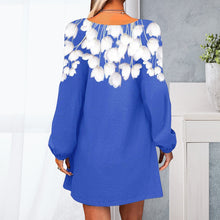 Laden Sie das Bild in den Galerie-Viewer, Sexy bedrucktes Strickkleid für Damen