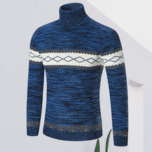 Laden Sie das Bild in den Galerie-Viewer, Modischer Einfacher Strickpullover mit Rautenmuster für Herren