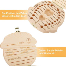 Laden Sie das Bild in den Galerie-Viewer, Milchzahnkästchen aus Holz für Babys