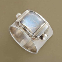 Laden Sie das Bild in den Galerie-Viewer, Silber Mondstein Ring