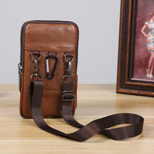 Laden Sie das Bild in den Galerie-Viewer, Multifunktionale Handy-Gürteltasche Aus Leder