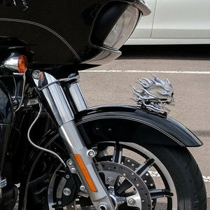 Leuchtendes Schädelkopf Motorradzubehör