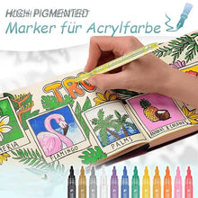 Laden Sie das Bild in den Galerie-Viewer, Hochpigmentierte Acrylfarben-Marker