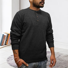 Laden Sie das Bild in den Galerie-Viewer, Einfarbiges T-Shirt Unterhemd Langarmpolo