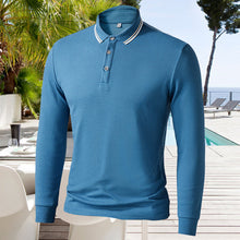 Laden Sie das Bild in den Galerie-Viewer, Einfarbiges Poloshirt mit Revers