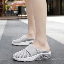 Laden Sie das Bild in den Galerie-Viewer, Flache Sandalen Aus Netz Für Damen