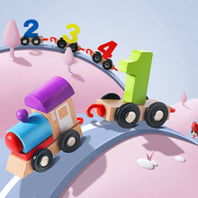 Laden Sie das Bild in den Galerie-Viewer, Hölzernes digitales Eisenbahn-Spielzeug