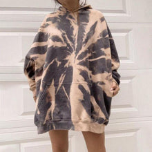Laden Sie das Bild in den Galerie-Viewer, Lockeres Sweatshirt mit Kapuze für Damen