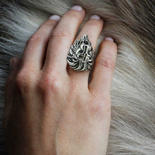 Laden Sie das Bild in den Galerie-Viewer, Modischer Herrschsüchtiger Löwenkopfring