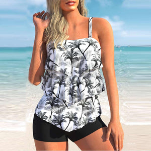 Bedruckter Boxerrock-Bikini